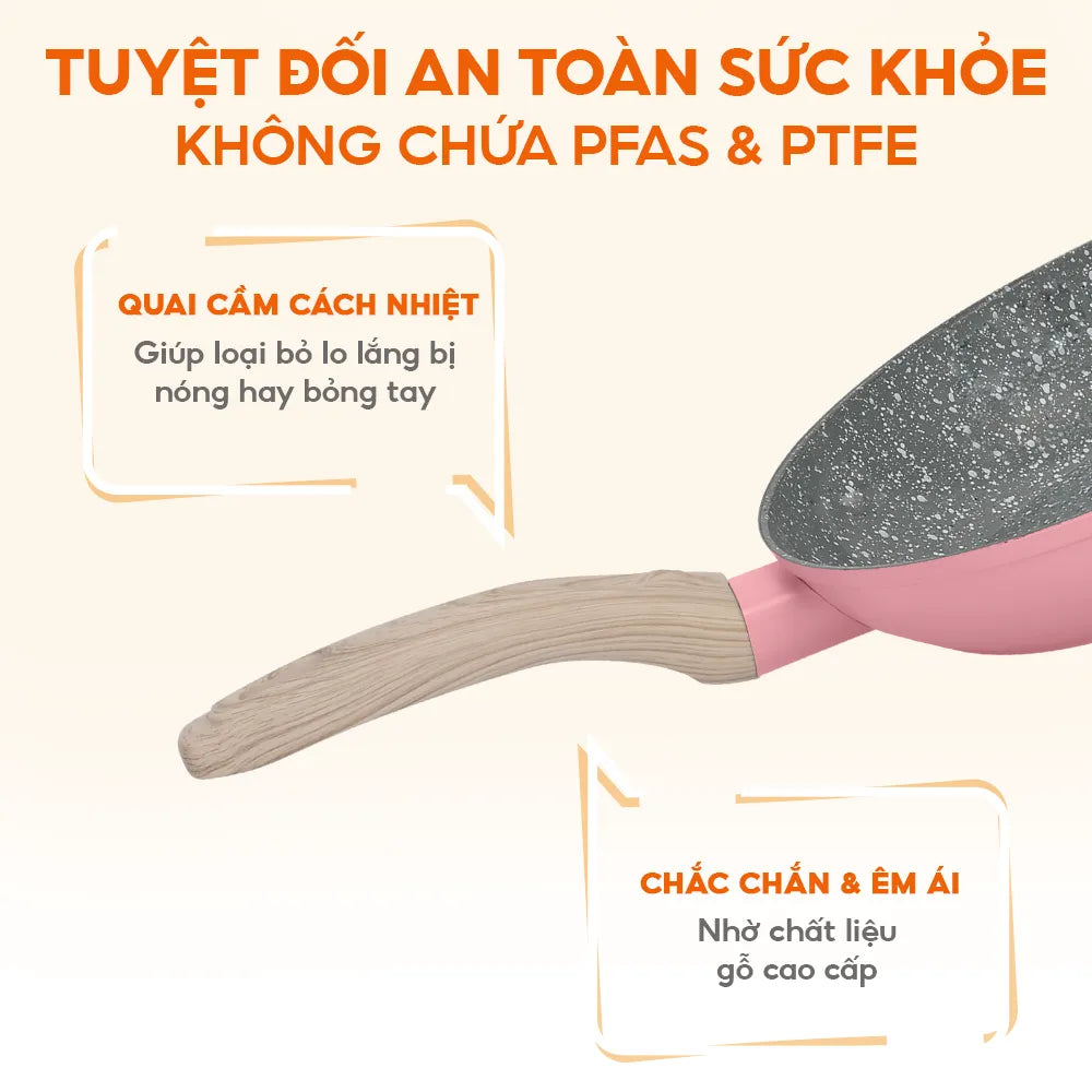 Chảo Shogun Mini 20cm(hồng) wok – 417824