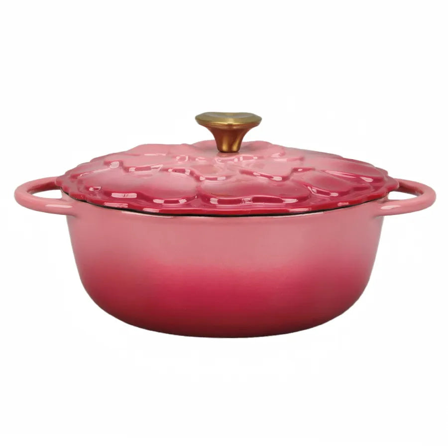 Nồi Gang Tráng Men La gourmet HOA Collection 20cm 2L Màu Hibiscus - 438119