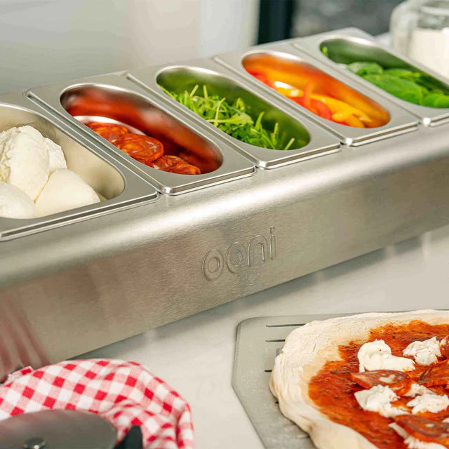 Ooni Pizza Topping Station – Khay chuẩn bị nguyên liệu pizza chuyên nghiệp