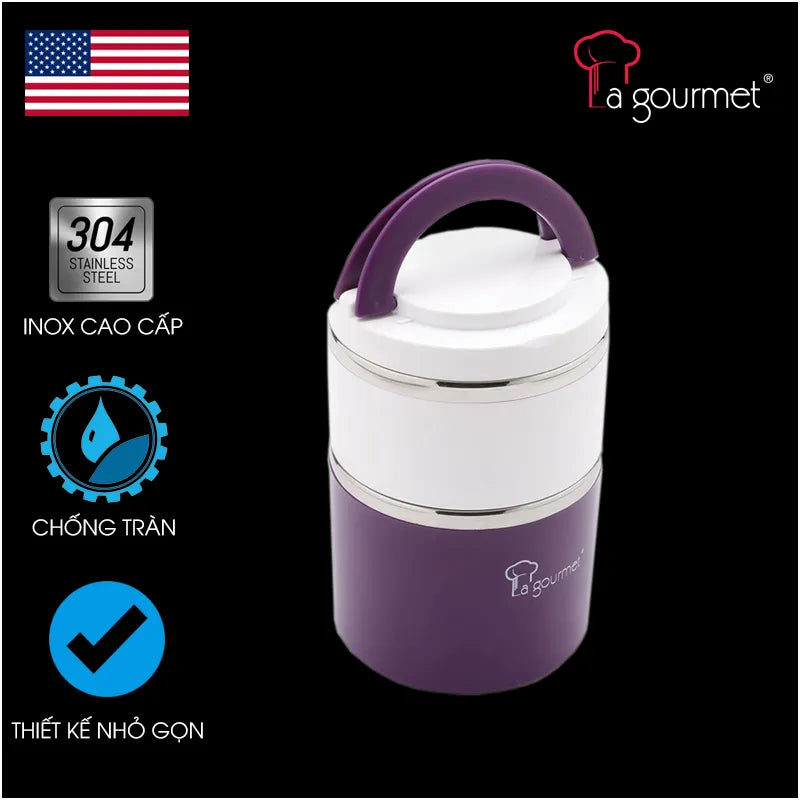 Camen đựng cơm 930ml Tím - 337764 (Nhập mã camen25 - 25k)