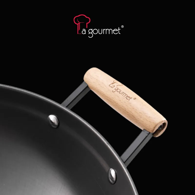Hotsale Chảo gang La gourmet Nitrigan 36cm - 347671 Tặng kèm sạn Inox