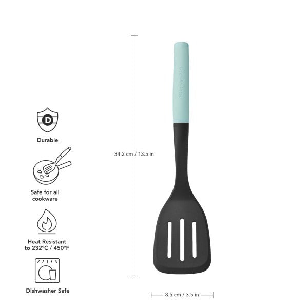 Sạn lật có rãnh KitchenAid Core Line (Màu Xanh Bạc Hà)