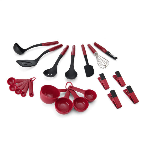 Bộ 20 Dụng Cụ Nhà Bếp KitchenAid Toàn Diện (Màu Đỏ Empire)
