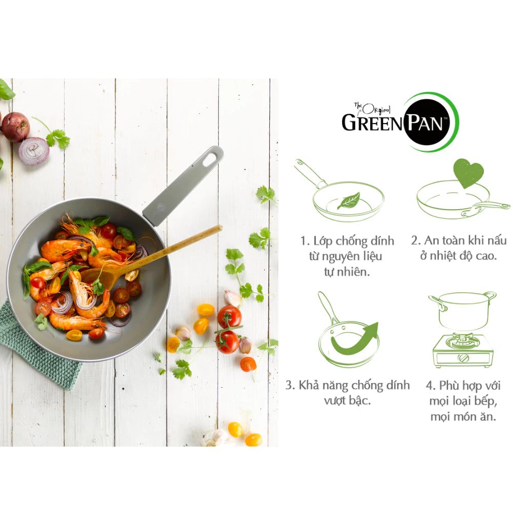 Chảo Rán/Chiên Chống Dính GreenPan Cambridge 20cm