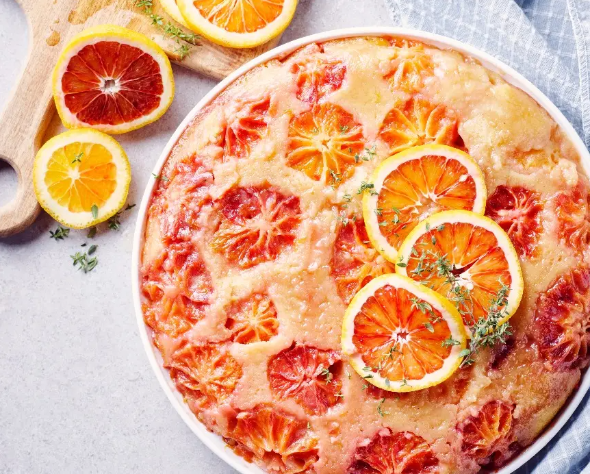 Blood Orange Upside Down Cake 