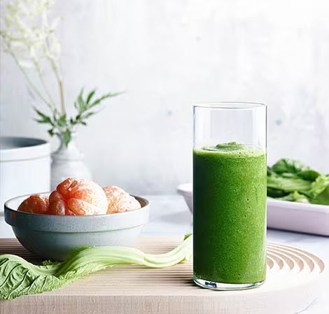 Winter Green Smoothie with Yuzu