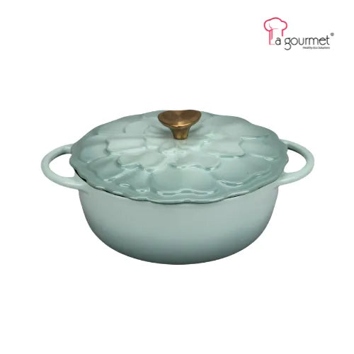Nồi Gang Tráng Men La gourmet HOA Collection 20cm 2L Màu Molucella - 438133