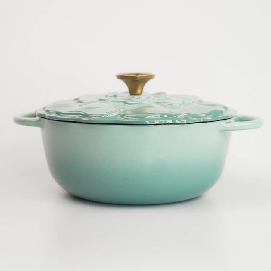 Nồi Gang Tráng Men La gourmet HOA Collection 20cm 2L Màu Molucella - 438133