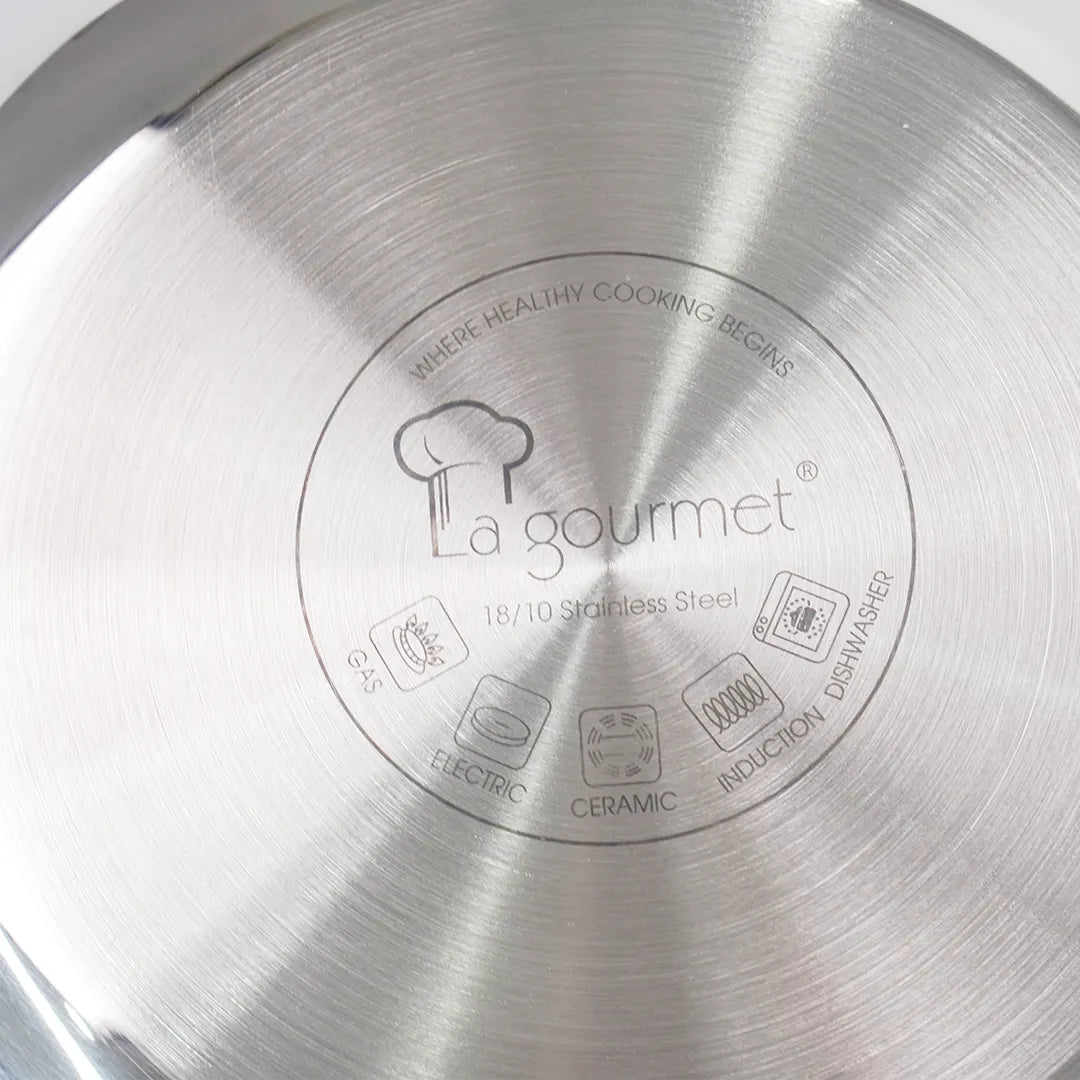 Chảo inox 5 lớp chống dính tổ ong Thụy Sĩ La gourmet Galactic 28cm lòng cạn – 342935