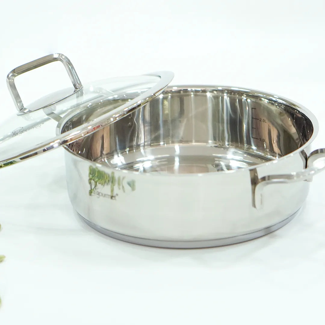 Nồi inox cao cấp La gourmet - Nova Cuisine 24cm x 7.5cm cạn - 412478