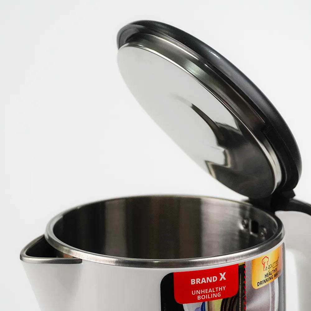Ấm siêu tốc chống bỏng La Gourmet 1.8L Trắng - 391803