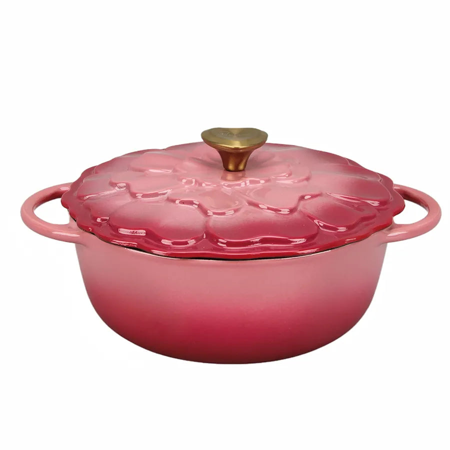 Nồi Gang Tráng Men La gourmet HOA Collection 20cm 2L Màu Hibiscus - 438119
