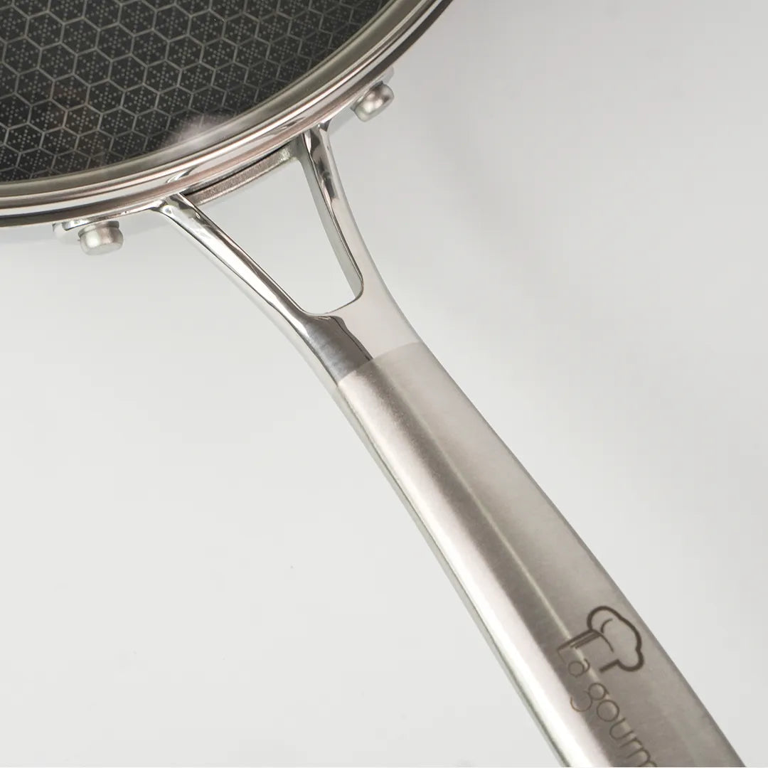 Chảo inox 5 lớp chống dính tổ ong Thụy Sĩ La gourmet Galactic 28cm lòng cạn – 342935