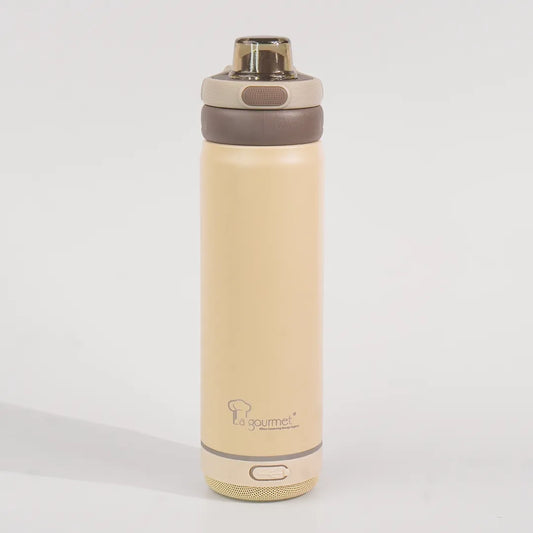 [Miễn phí khắc tên] Bình giữ nhiệt phát nhạc Bluetooth La gourmet Hydrotune 0.5L màu beige – 437204
