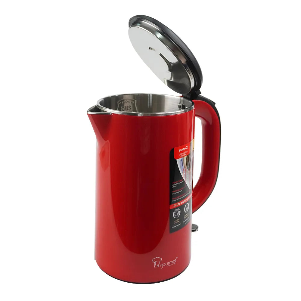 Ấm siêu tốc chống bỏng La gourmet 1,8L Đỏ - 405289