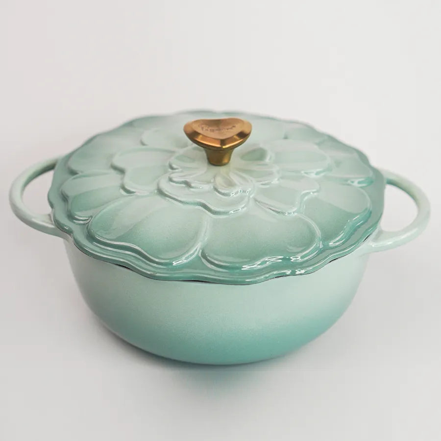Nồi Gang Tráng Men La gourmet HOA Collection 20cm 2L Màu Molucella - 438133