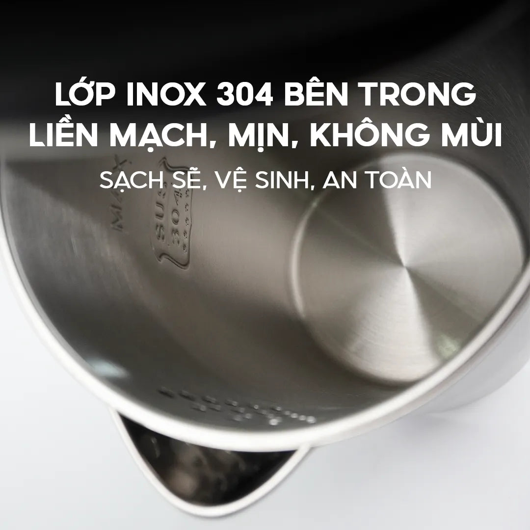 Ấm siêu tốc chống bỏng La gourmet  Titannium 3,0L Đen - 410955