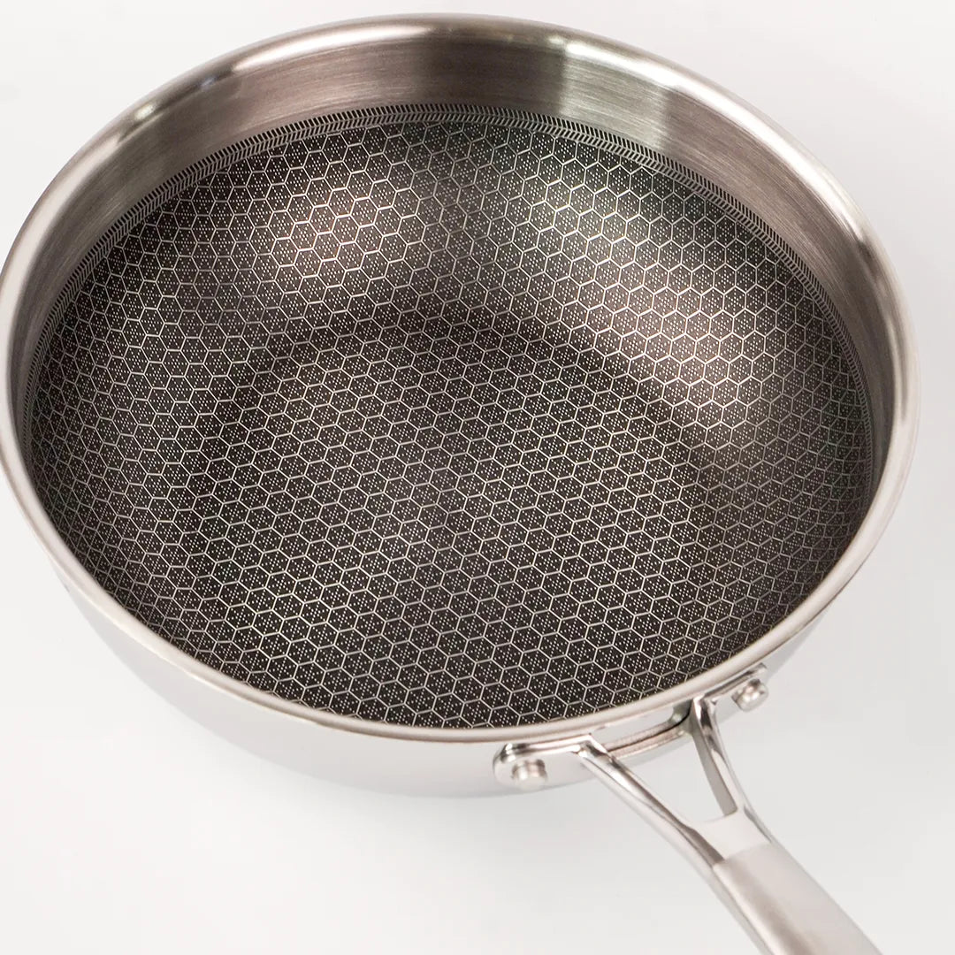 Chảo inox 5 lớp chống dính tổ ong Thụy Sĩ La gourmet Galactic 28cm lòng cạn – 342935