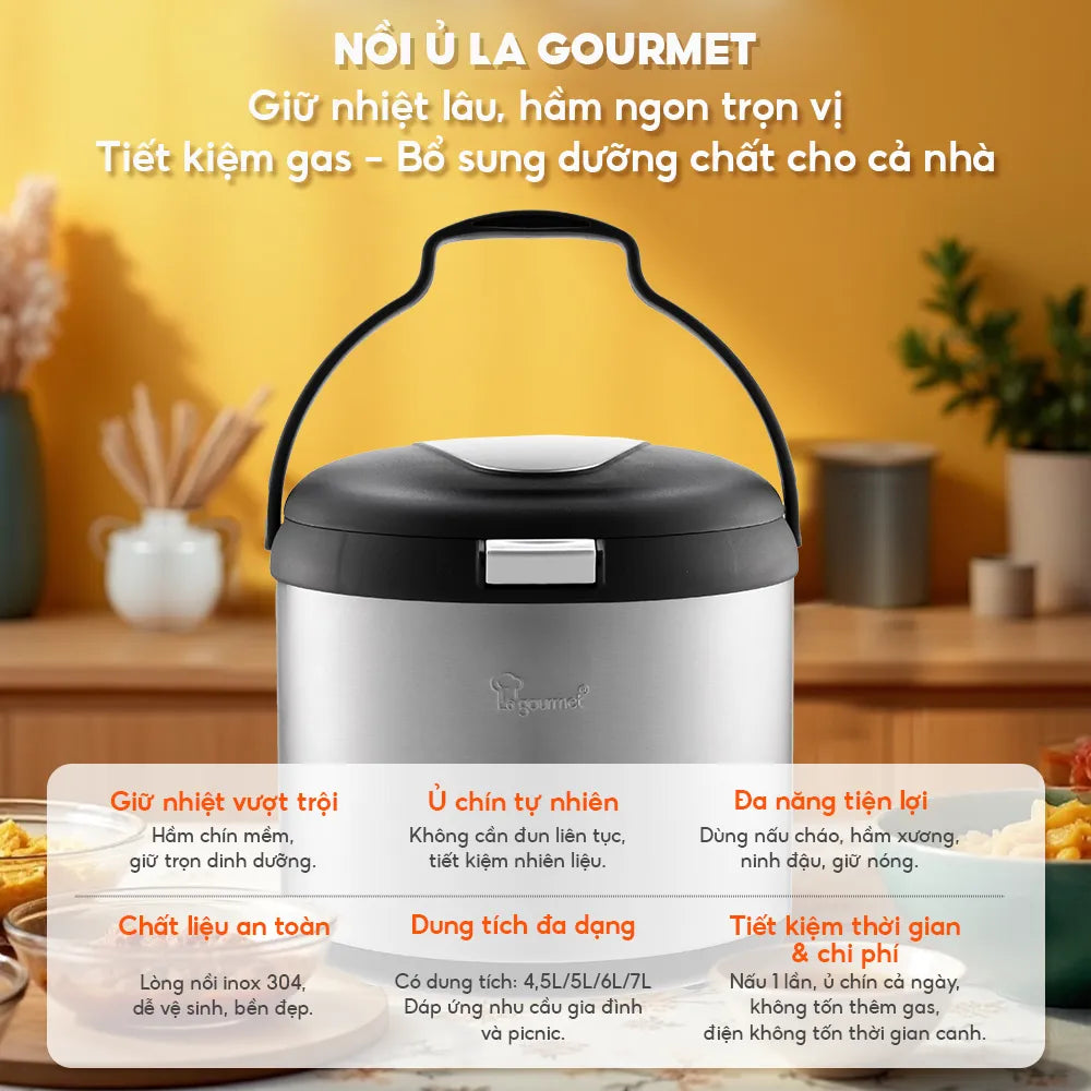 Nồi ủ giữ nhiệt La gourmet 5L - 207807