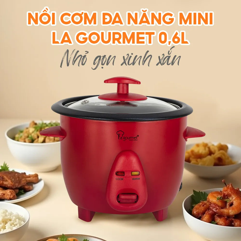 Nồi cơm điện La gourmet 0,6L Đỏ - 413130