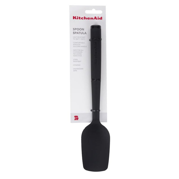 Phới Dẹt Lòng Muỗng Silicone KitchenAid (Màu Đen)