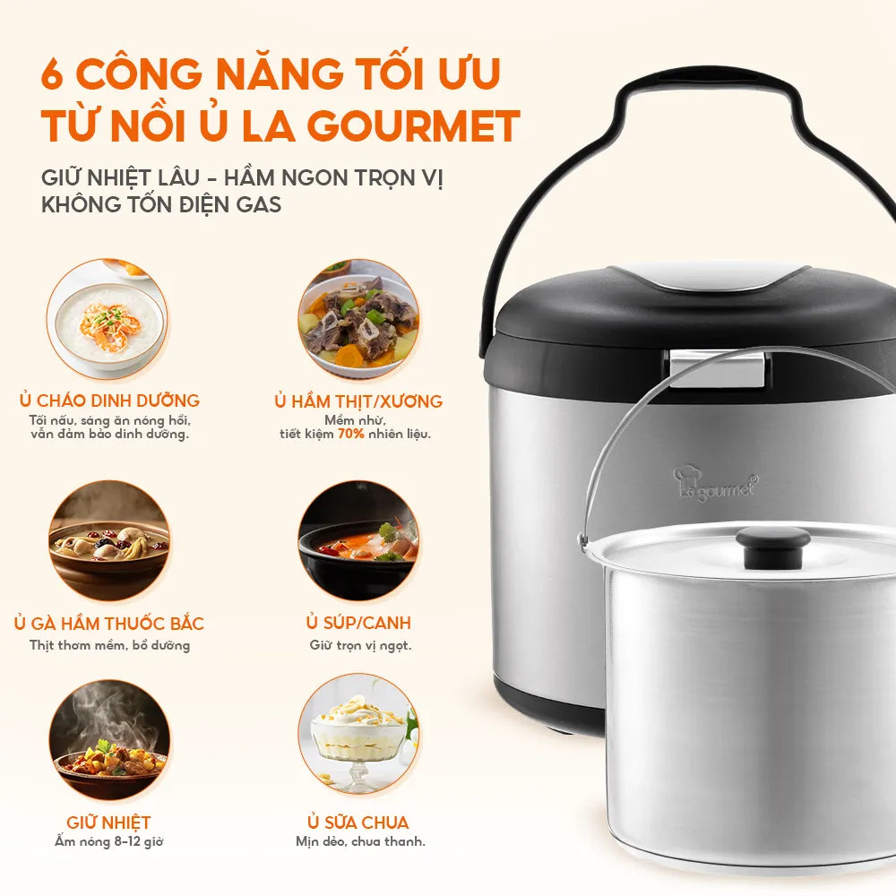 Nồi ủ giữ nhiệt La gourmet 5L - 207807