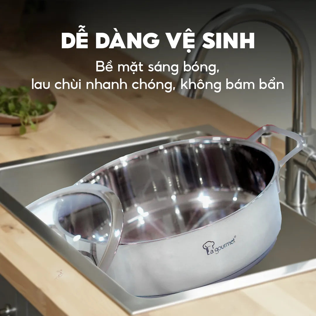 Nồi inox cao cấp La gourmet - Nova Cuisine 24cm x 13.5cm  - 412485