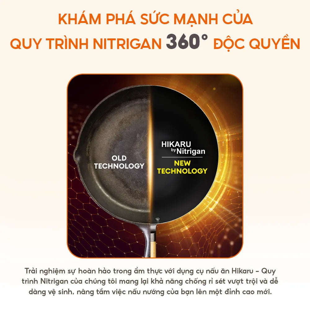 Chảo thép Hikaru La gourmet 26cm cạn - 412522