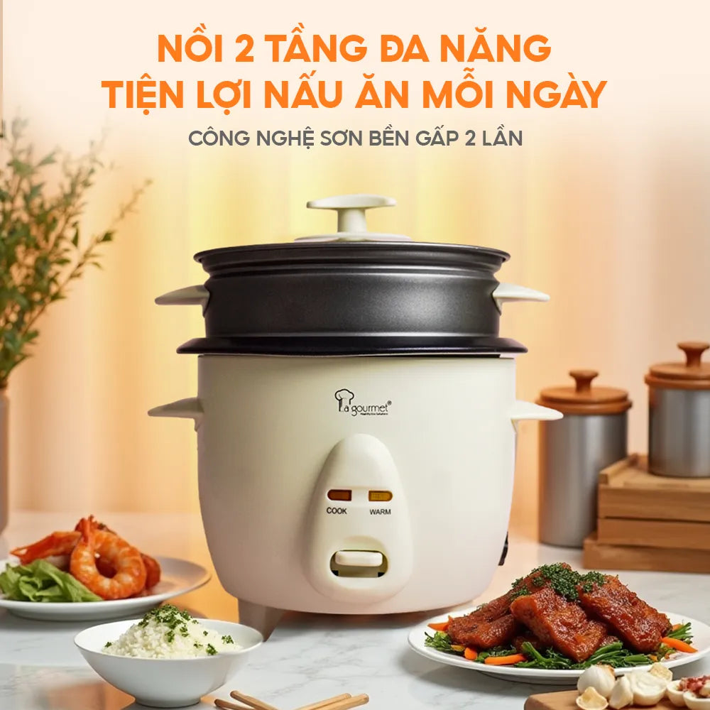 Nồi cơm điện La gourmet 0,6L Đỏ - 413130