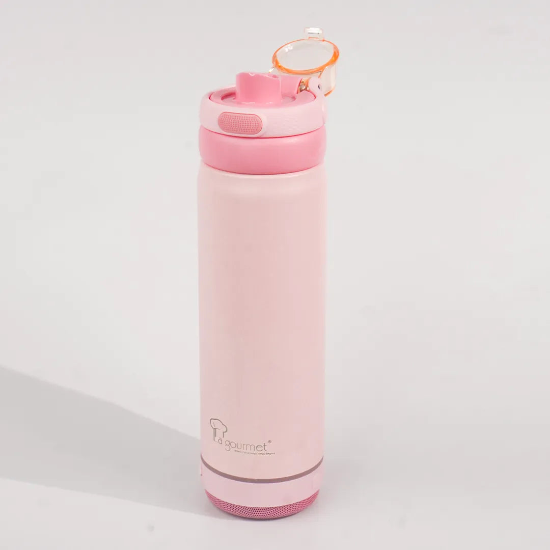 [Miễn phí khắc tên] Bình giữ nhiệt phát nhạc Bluetooth La gourmet Hydrotune 0.5L màu hồng – 434777