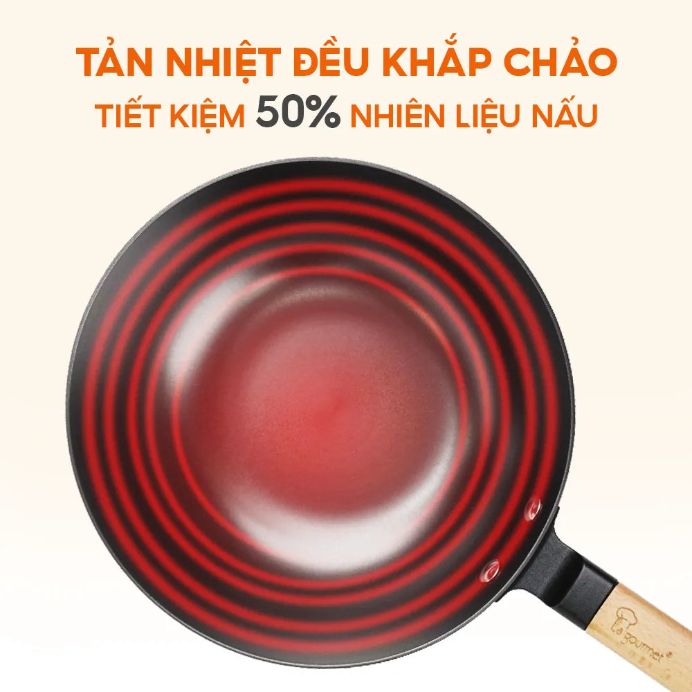 [Miễn phí tôi dầu] Chảo gang La gourmet Nitrigan 36cm - 347671