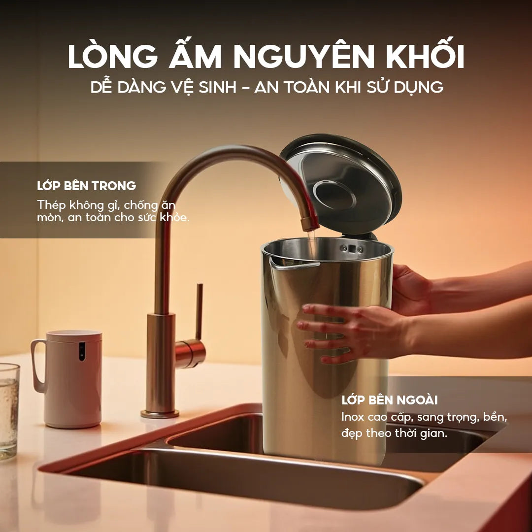 Ấm siêu tốc chống bỏng La Gourmet 1.8L Golden - 418111