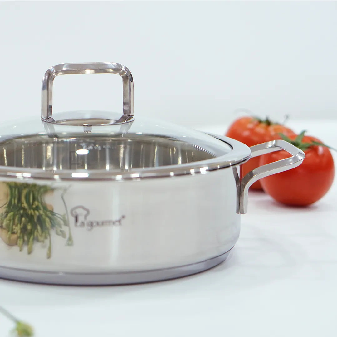 Nồi inox cao cấp La gourmet - Nova Cuisine 24cm x 7.5cm cạn - 412478