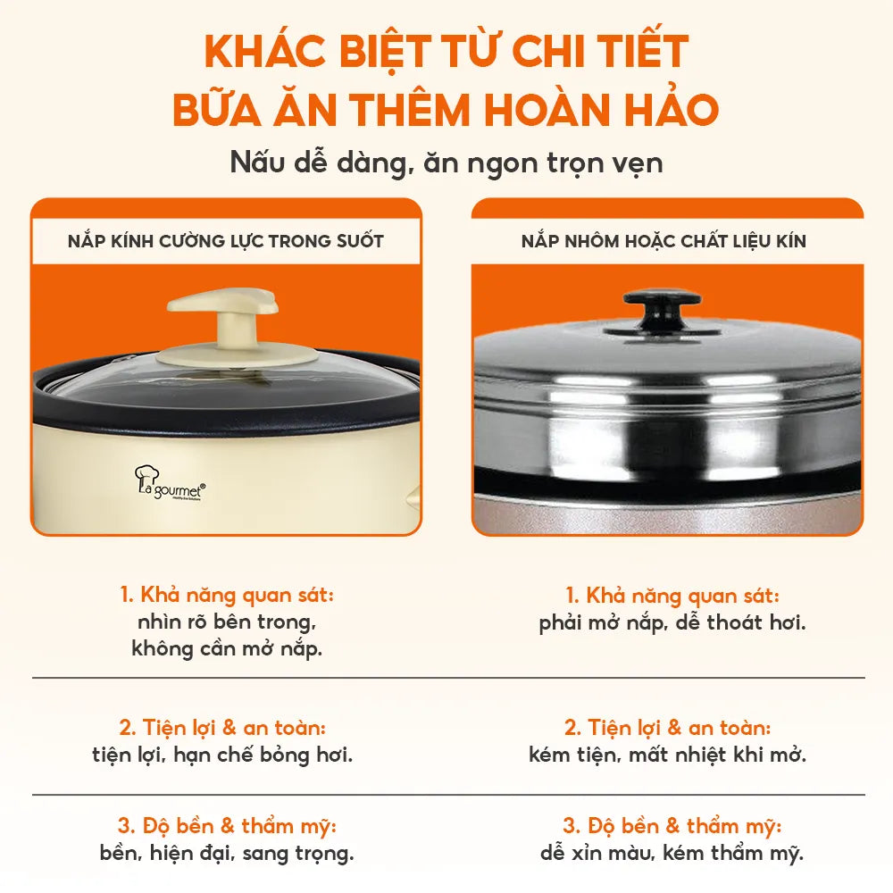 Nồi cơm điện La gourmet 0,6L Hồng - 413154