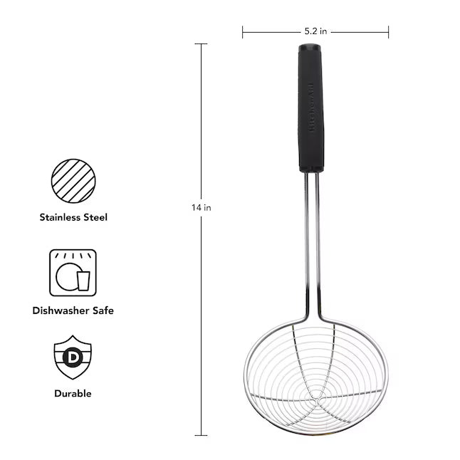 Vợt Vớt Đa Năng KitchenAid (Màu Đen)