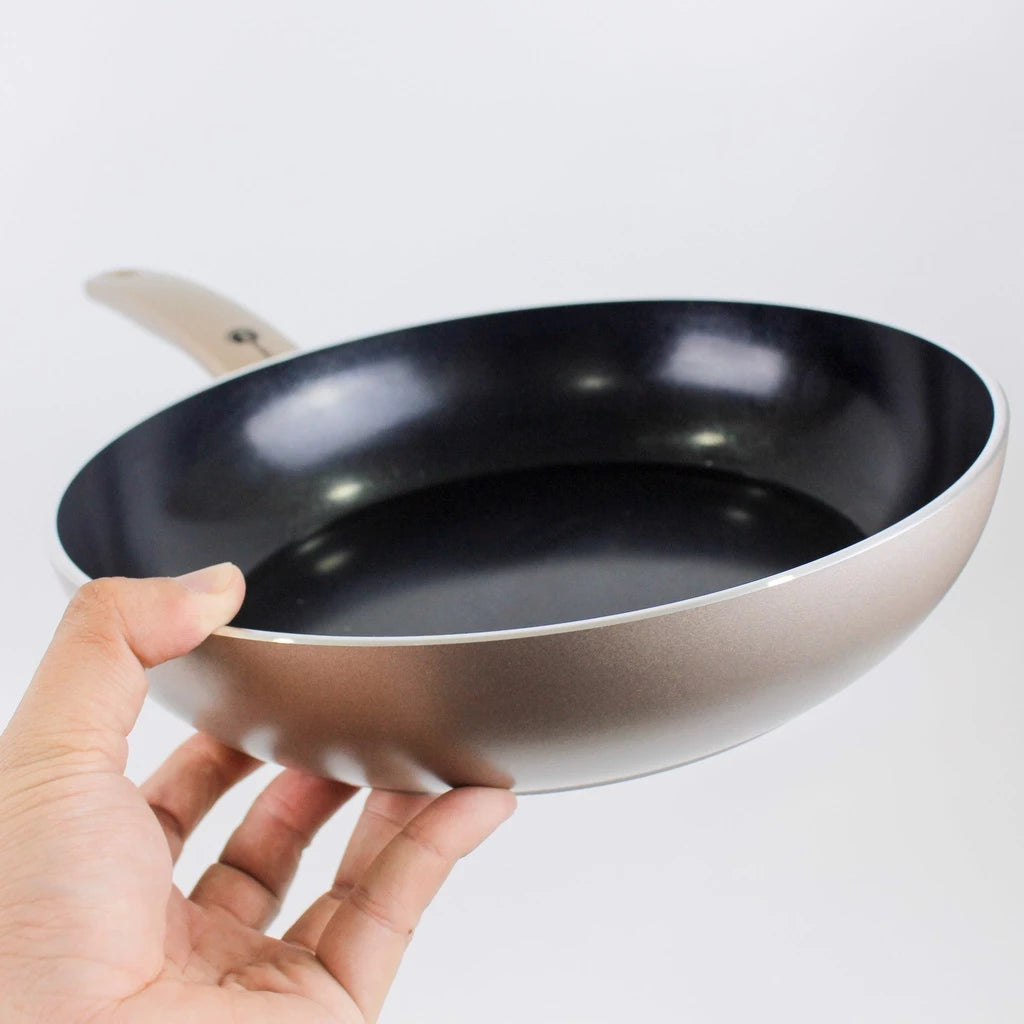 Chảo Rán Chống Dính GreenPan Cambridge Bronze 20cm (Nhôm Anodized Cứng)