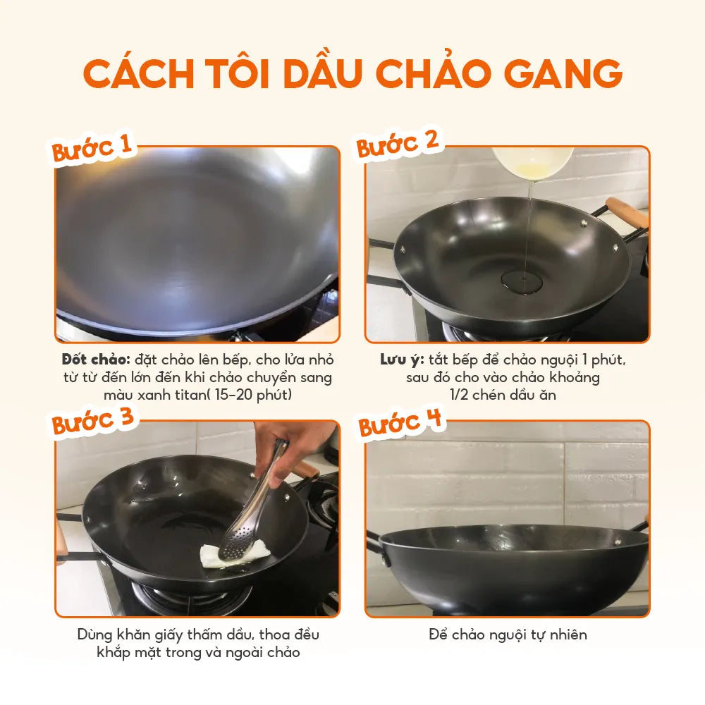 [Miễn phí tôi dầu] Chảo gang La gourmet Nitrigan 36cm - 347671