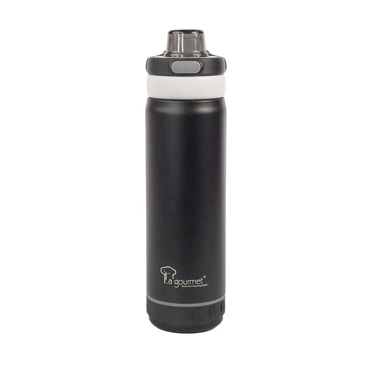 [Miễn phí khắc tên] Bình giữ nhiệt phát nhạc Bluetooth La gourmet Hydrotune 0.5L màu đen - 437198