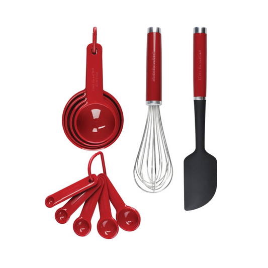 Bộ Dụng Cụ Làm Bánh 11 Món KitchenAid Gourmet (Màu Đỏ Empire)