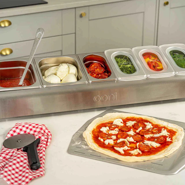 Ooni Pizza Topping Station – Khay chuẩn bị nguyên liệu pizza chuyên nghiệp