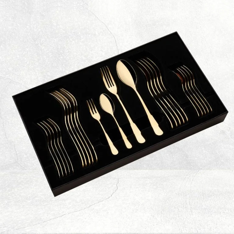 Bộ dao muỗng nĩa La gourmet Rome 24 món (Hộp quà) – 396105