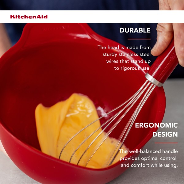 Phới khuấy sốt (Phới dẹt) KitchenAid Core Line (Màu Đỏ Empire)