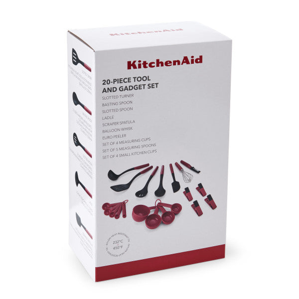 Bộ 20 Dụng Cụ Nhà Bếp KitchenAid Toàn Diện (Màu Đỏ Empire)
