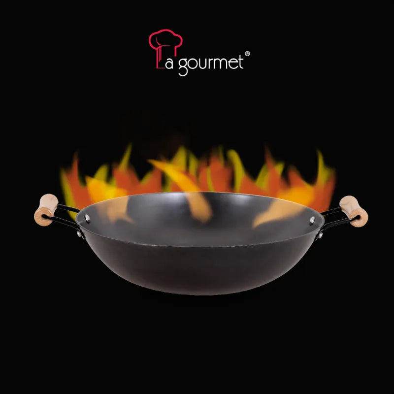 Hotsale Chảo gang La gourmet Nitrigan 36cm - 347671 Tặng kèm sạn Inox