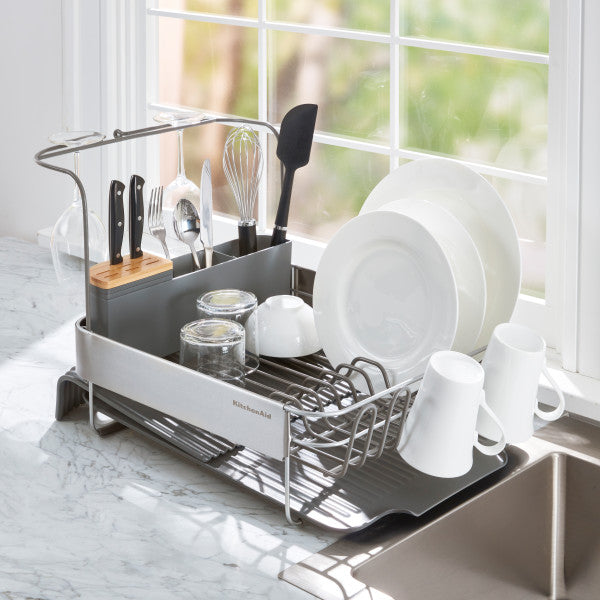 Kệ úp chén thông minh KitchenAid (Điều chỉnh mở rộng, Màu Xám Than)