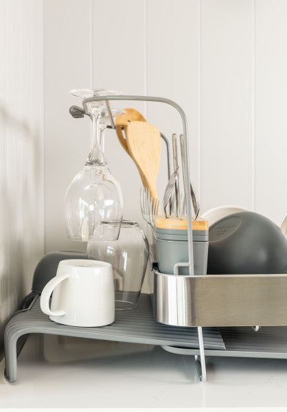 Kệ úp chén thông minh KitchenAid (Điều chỉnh mở rộng, Màu Xám Than)