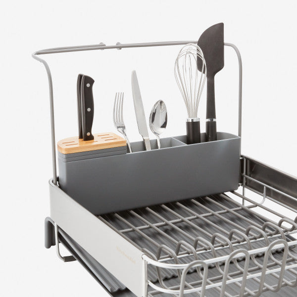 Kệ úp chén thông minh KitchenAid (Điều chỉnh mở rộng, Màu Xám Than)
