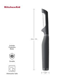 Dụng cụ gọt vỏ chữ Y KitchenAid Core Line (Màu Xám Than)