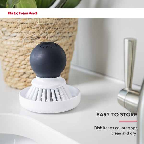Cọ rửa lòng bàn tay kèm khay đựng KitchenAid (Màu Đen Onyx)