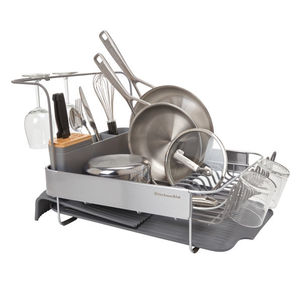 Kệ úp chén thông minh KitchenAid (Điều chỉnh mở rộng, Màu Xám Than)